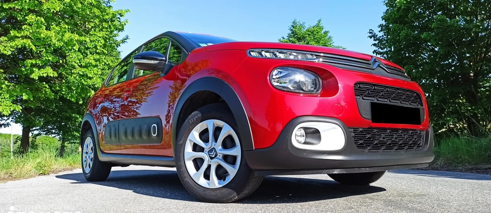 Citroen C3 cena 41900 przebieg: 60000, rok produkcji 2018 z Tarnów małe 497